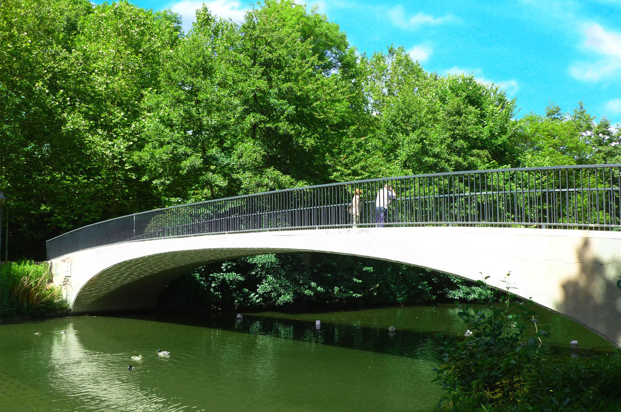 Umbau Schloßteichbrücke, Chemnitz